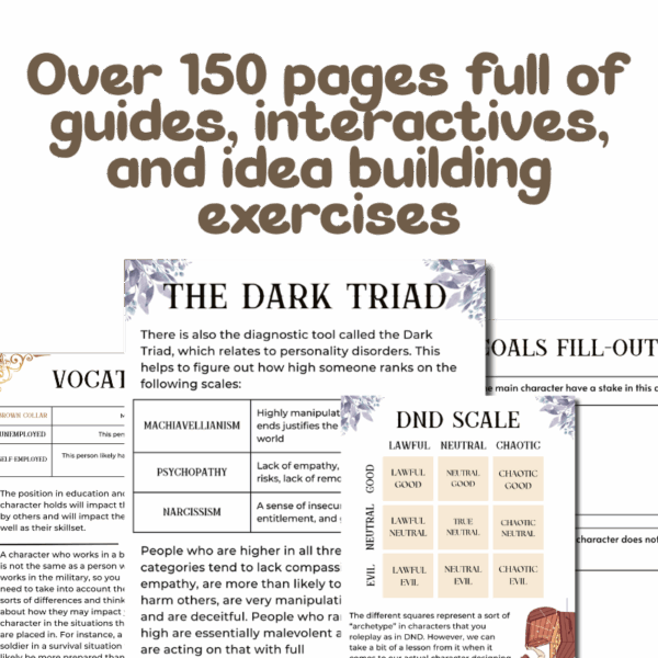 The ULTIMATE Character Creation Guide and Workbook