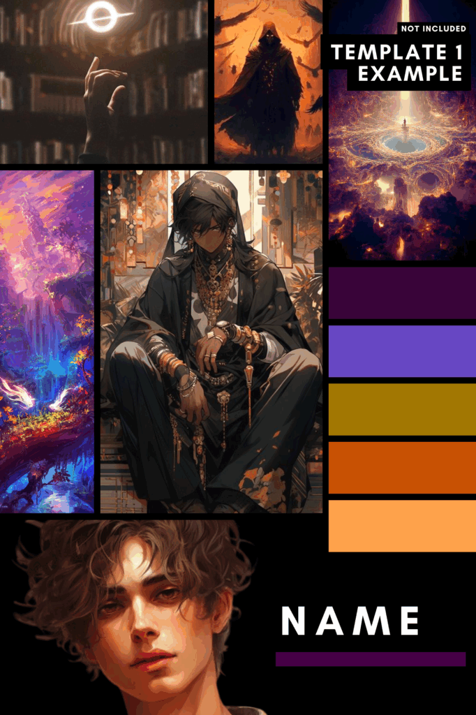 aesthetic vertical mood board templates for canva