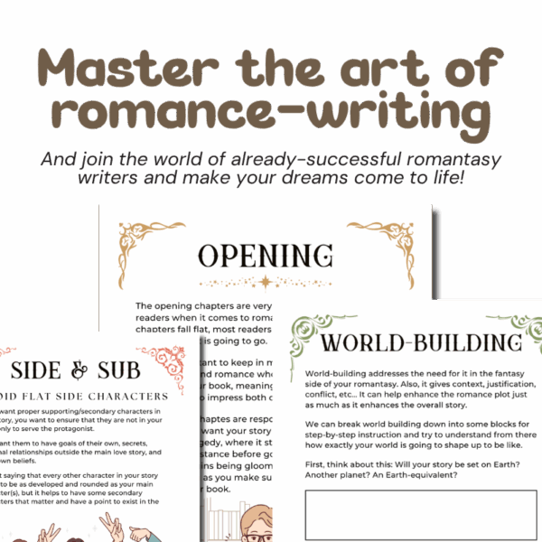 The Ultimate Romantasy Writing Guide – 160+ Page Workbook