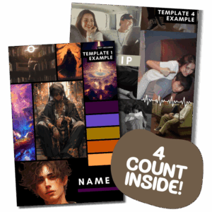 vertical mood board templates for canva