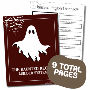 haunted region builder system for world building