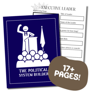 create a political system and government workbook