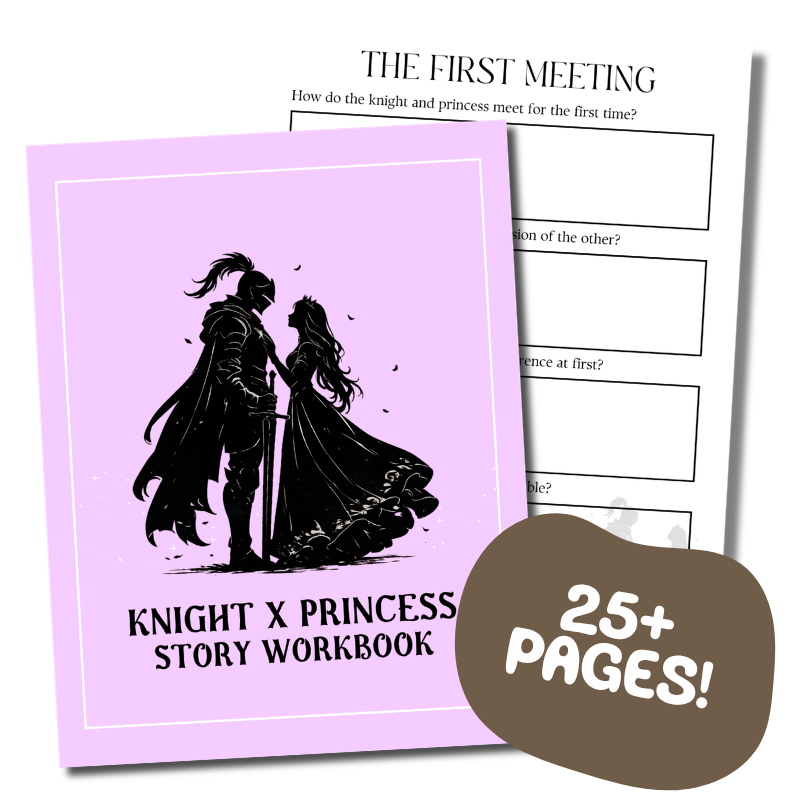 knight x princess trope story workbook builder